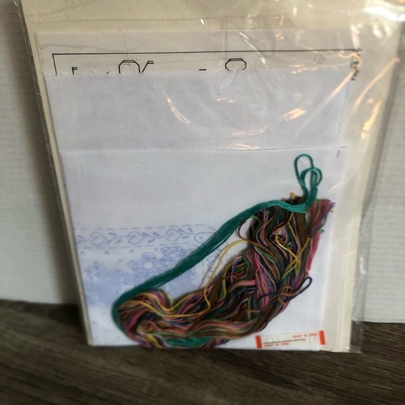 Vtg Bucilla Stamped Cross-Stitch Kit - Birth Announcement - Picture 8 of 11